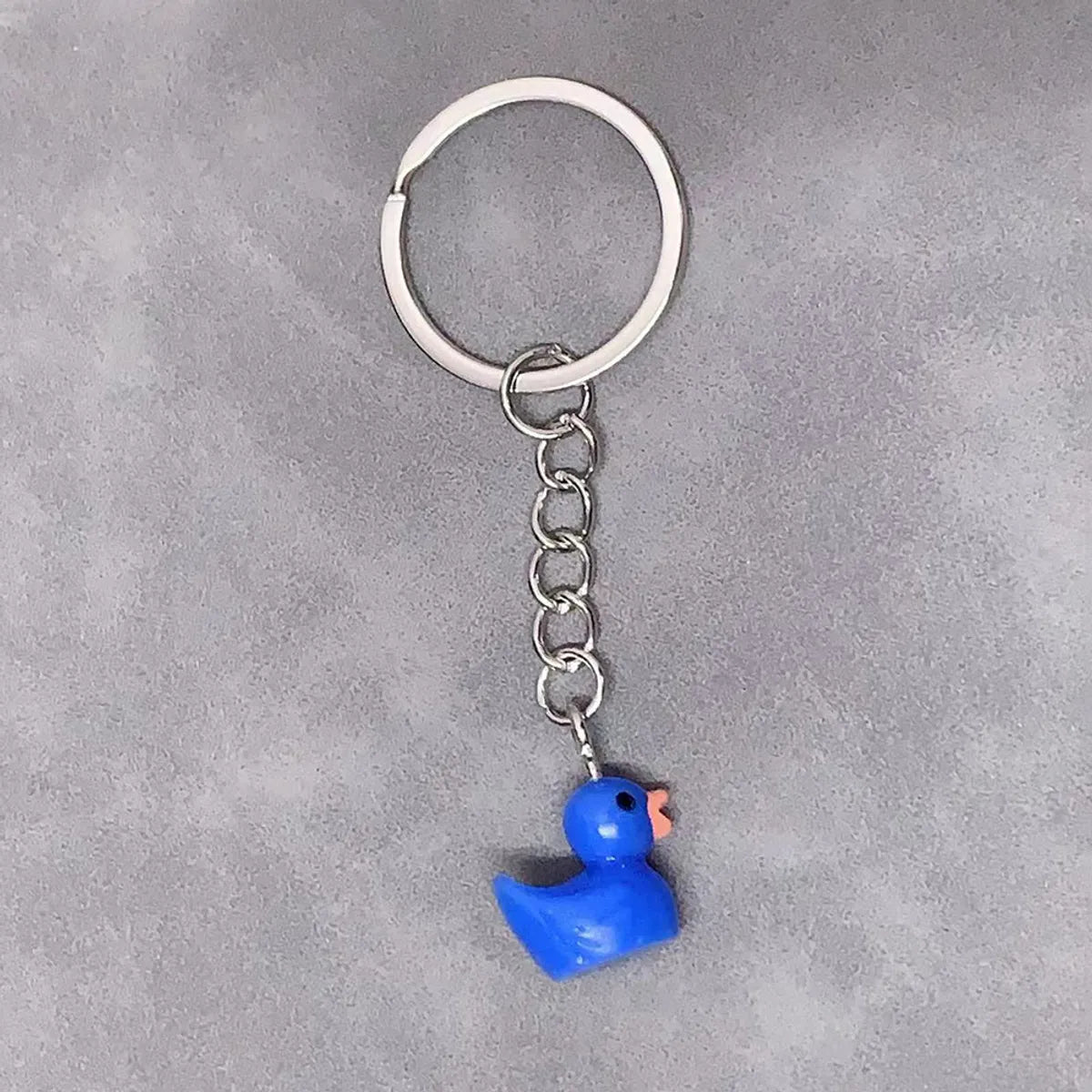 Cute Duck Resin Unisex Bag Pendant Keychain