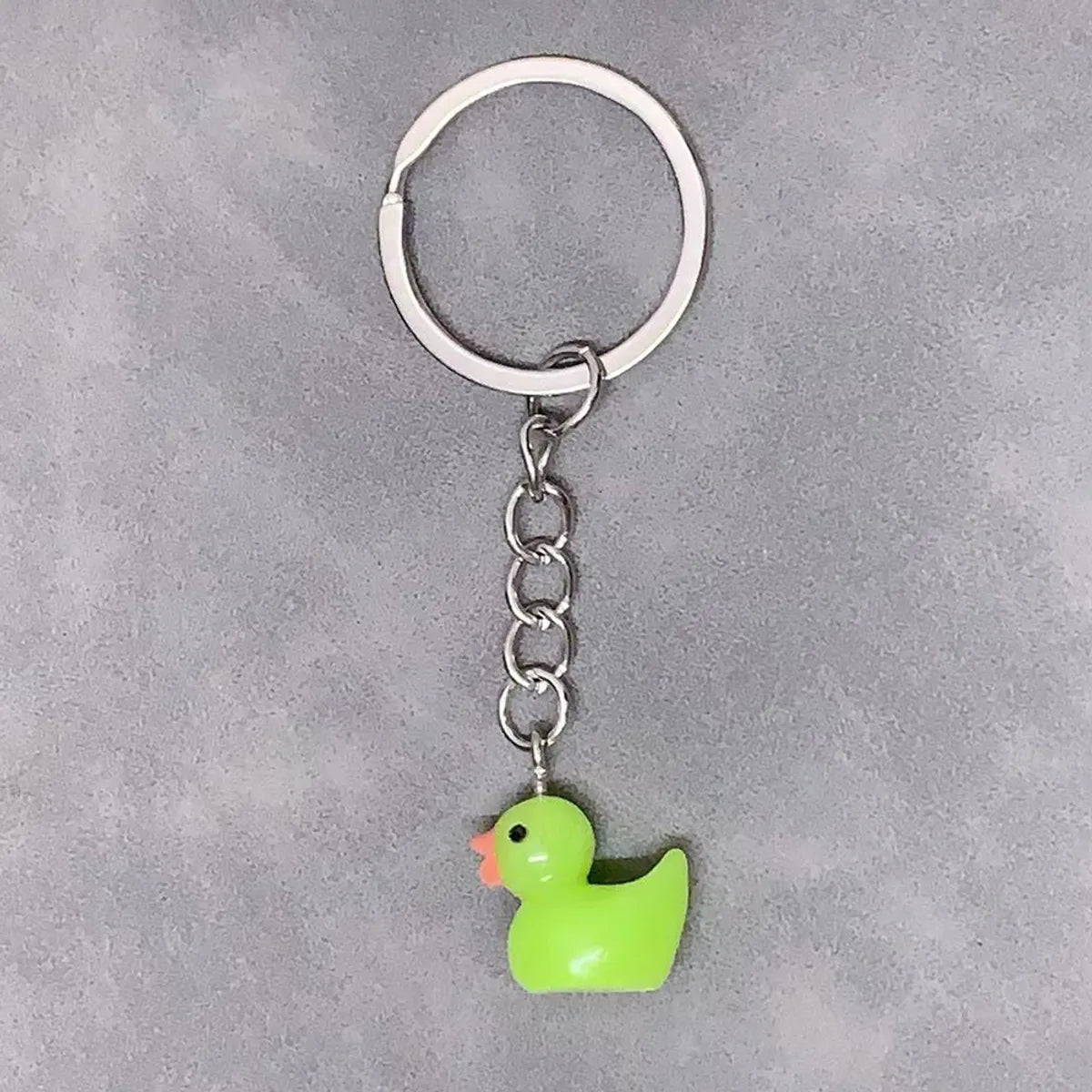 Cute Duck Resin Unisex Bag Pendant Keychain