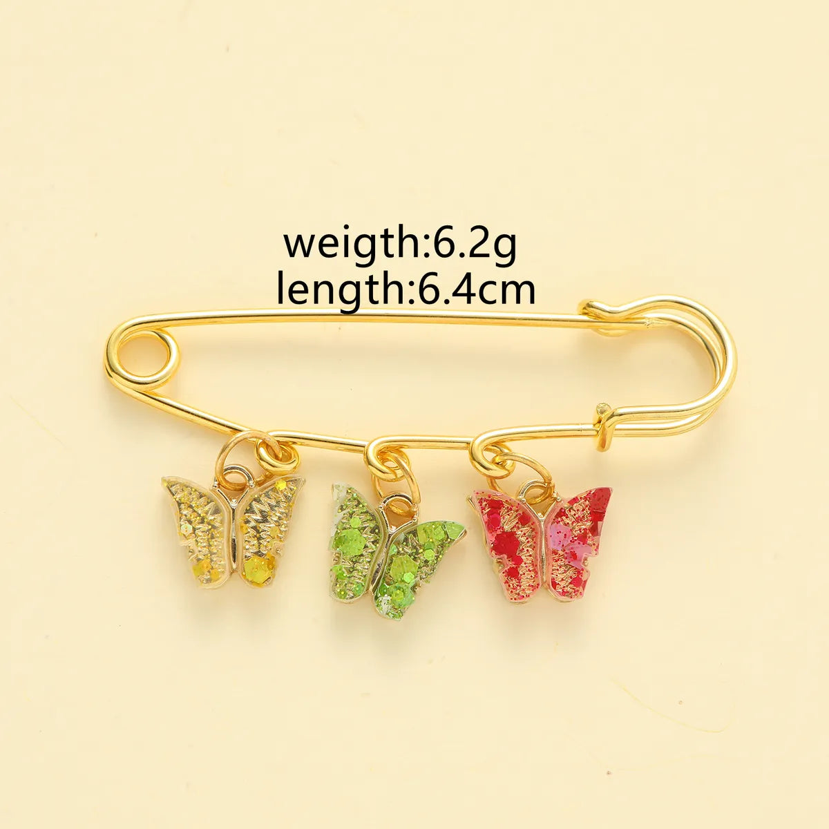 Cute Ethnic Style Simple Style Butterfly Alloy Inlay Shell Women'S Brooches