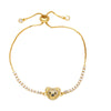 Cute Fashion Simple Style Bear Copper 18k Gold Plated Zircon Bracelets In Bulk