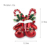 Cute Festive Bow Tie Brooch With Rhinestone Accents Zinc Alloy Decorative Pin For Women And Men