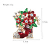 Cute Festive Bow Tie Brooch With Rhinestone Accents Zinc Alloy Decorative Pin For Women And Men