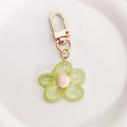 Cute Flower Alloy Bag Pendant Keychain