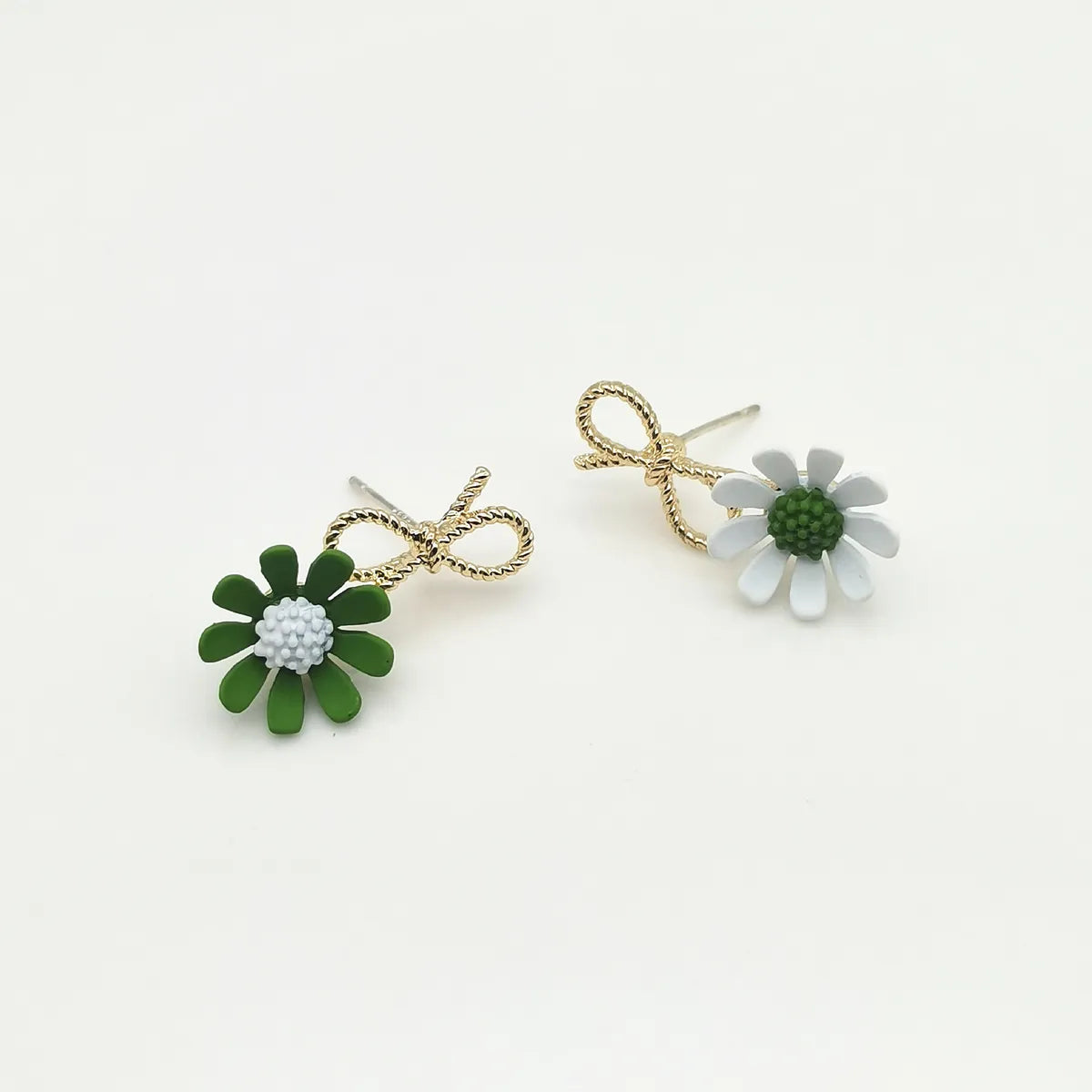 Cute Flower Alloy Stoving Varnish Drop Earrings