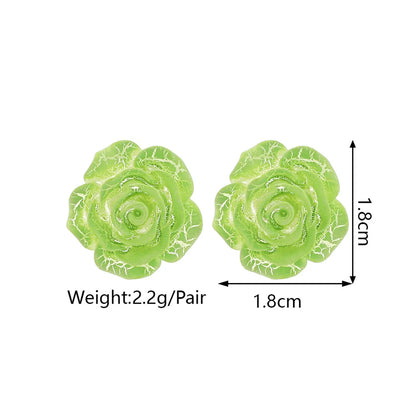 Cute Flower Arylic Women's Ear Studs