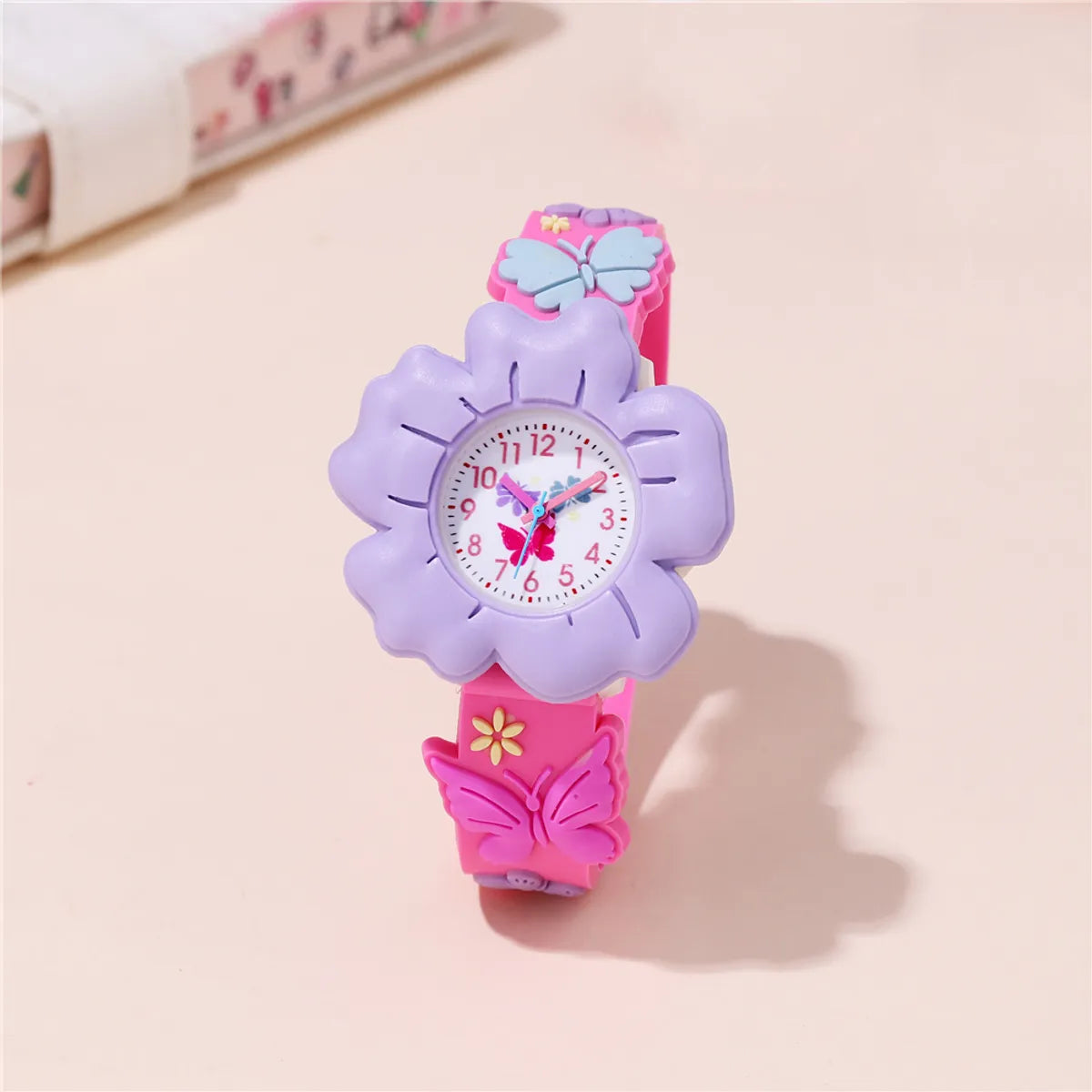 Cute Flower Buckle Quartz Kids Watches