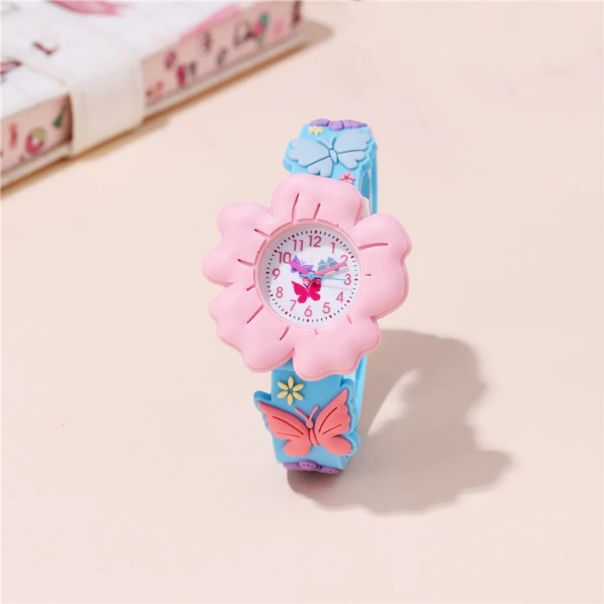 Cute Flower Buckle Quartz Kids Watches