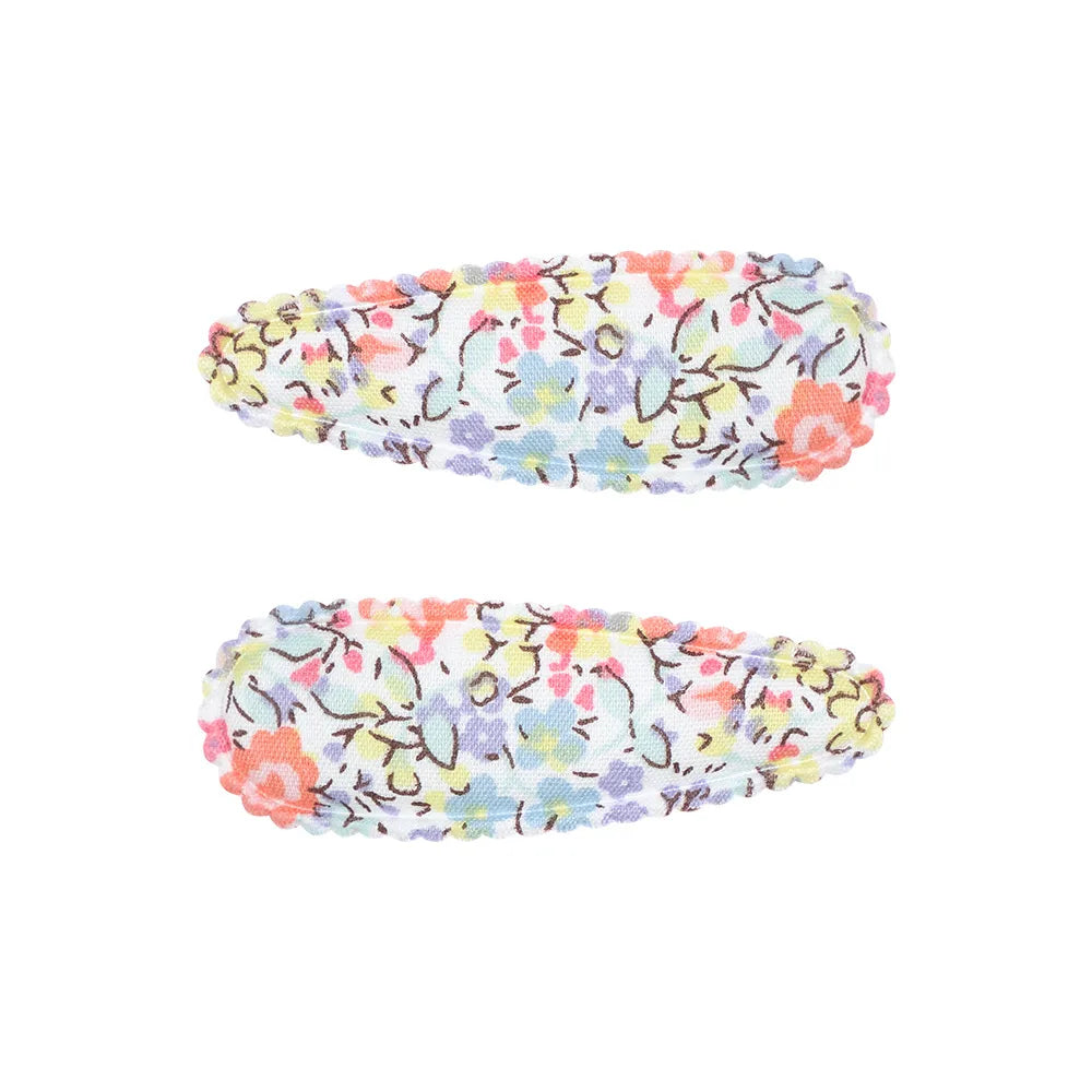 Cute Flower Cloth Hair Clip 1 Pair