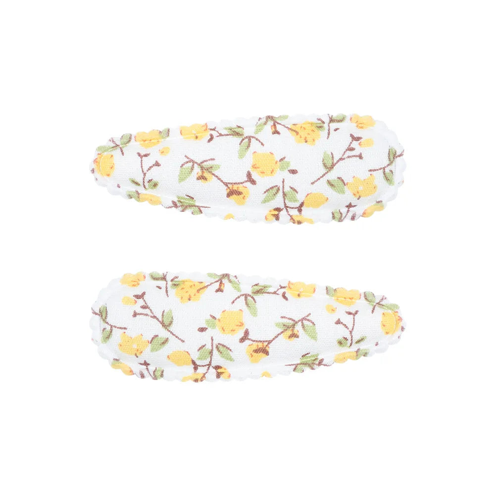 Cute Flower Cloth Hair Clip 1 Pair