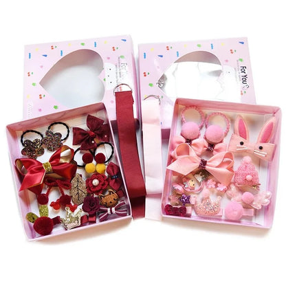 Girl'S Cute Flower Cloth Patchwork Hair Clip Hair Tie