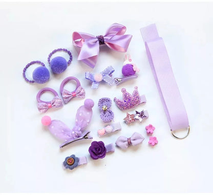 Girl'S Cute Flower Cloth Patchwork Hair Clip Hair Tie