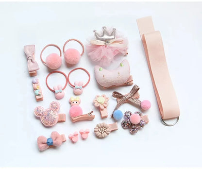 Girl'S Cute Flower Cloth Patchwork Hair Clip Hair Tie