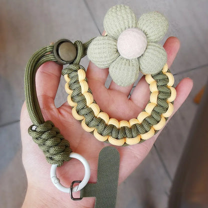 Cute Flower Rope Mobile Phone Lanyard