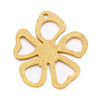 1 Piece Stainless Steel 18K Gold Plated Flower
