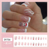 Cute French Style Sweet Cartoon Starry Sky Flower Plastic Nail Patches 1 Piece