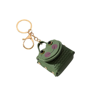 Cute Frog Pu Leather Metal Unisex Bag Pendant Keychain