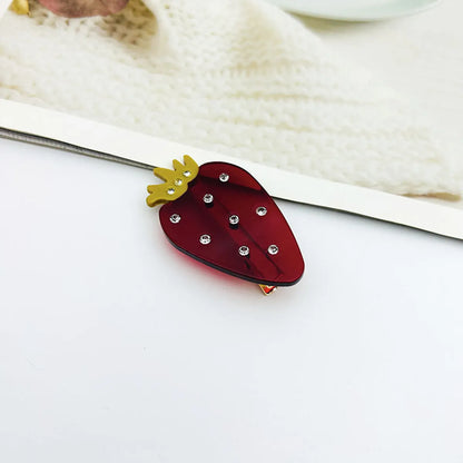 Cute Fruit Acetic Acid Sheets Carving Hair Claws