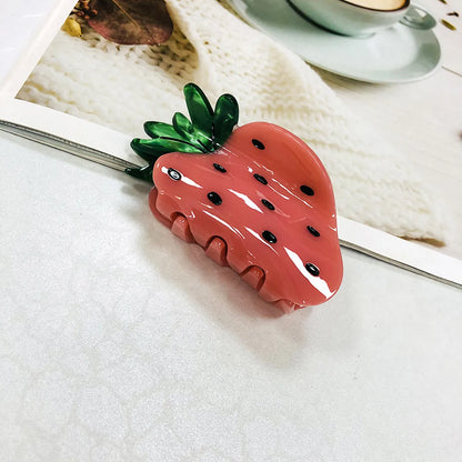 Cute Fruit Acetic Acid Sheets Carving Hair Claws