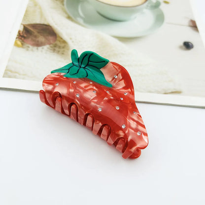 Cute Fruit Acetic Acid Sheets Carving Hair Claws