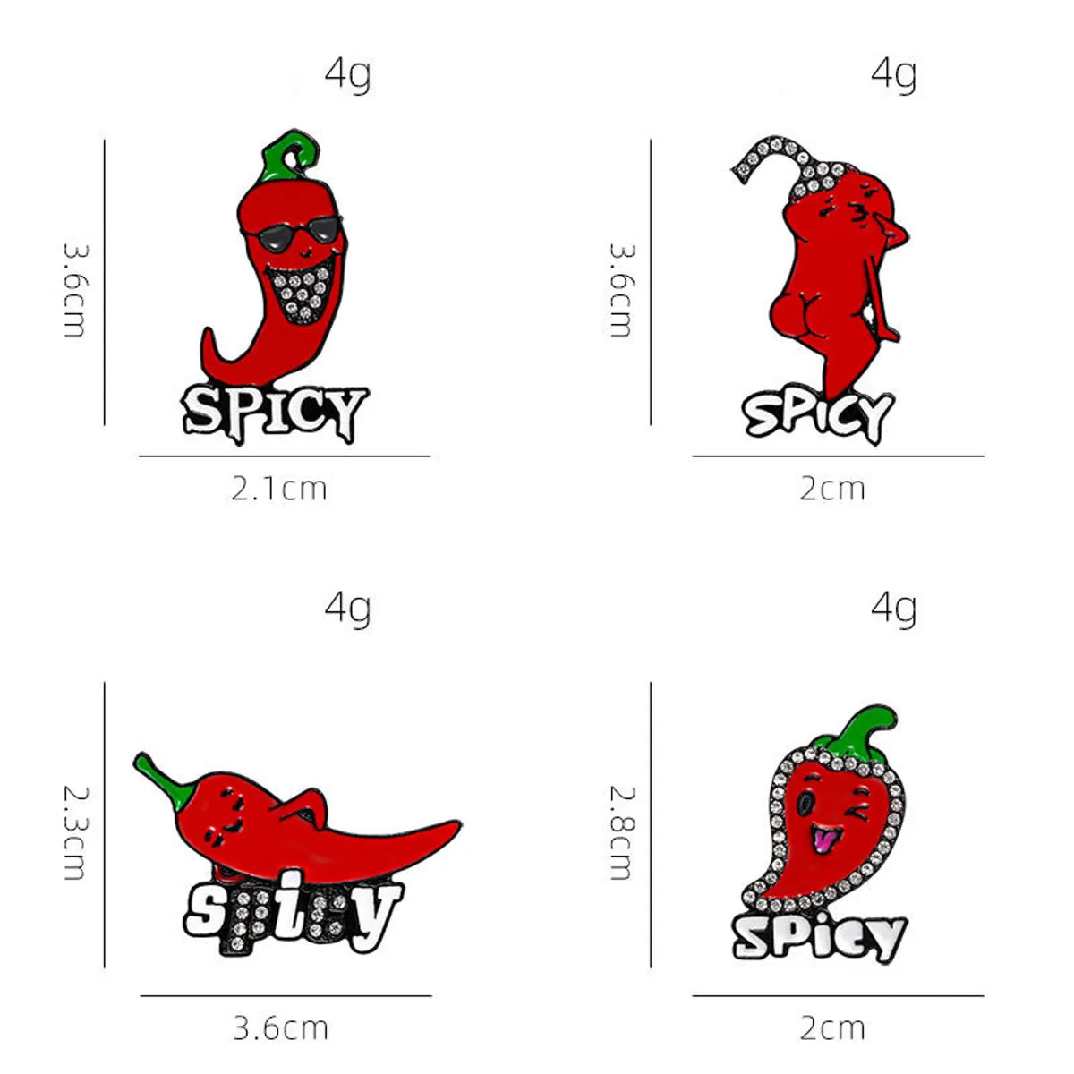 Cute Fruit Apple Alloy Unisex Brooches