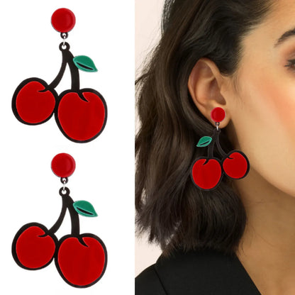 Cute Fruit Arylic Women'S Drop Earrings