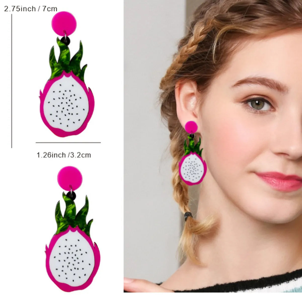 Cute Fruit Arylic Women'S Drop Earrings