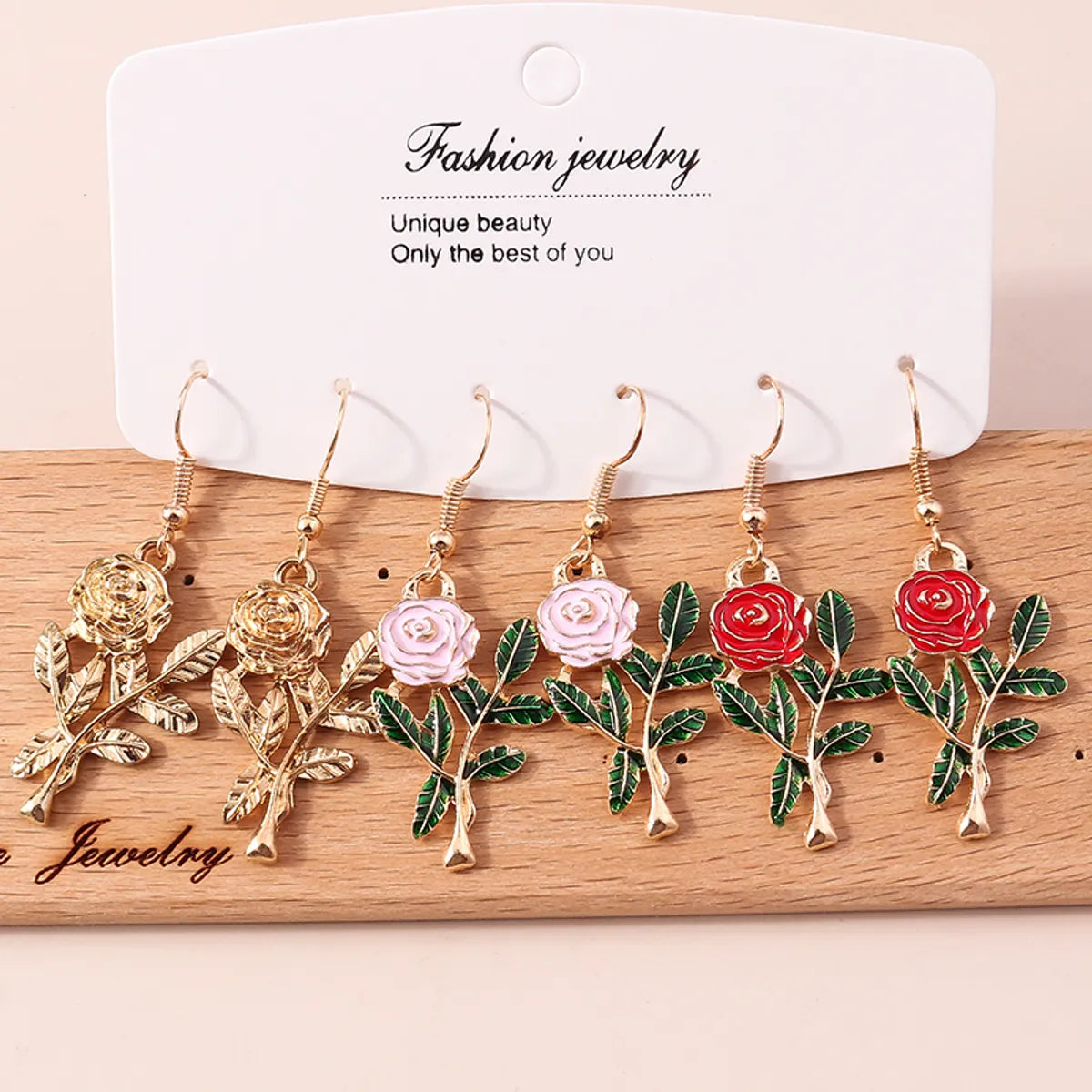 Cute Fruit Flower Alloy Plating Earrings