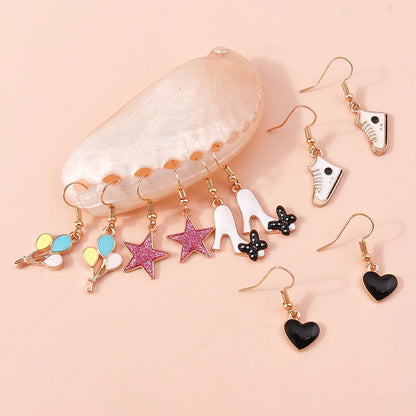 Cute Fruit Flower Alloy Plating Earrings