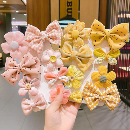 Girl'S Cute Fruit Flower Bow Knot Cloth Hair Clip