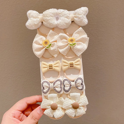 Girl'S Cute Fruit Flower Bow Knot Cloth Hair Clip