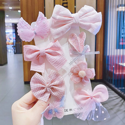 Girl'S Cute Fruit Flower Bow Knot Cloth Hair Clip