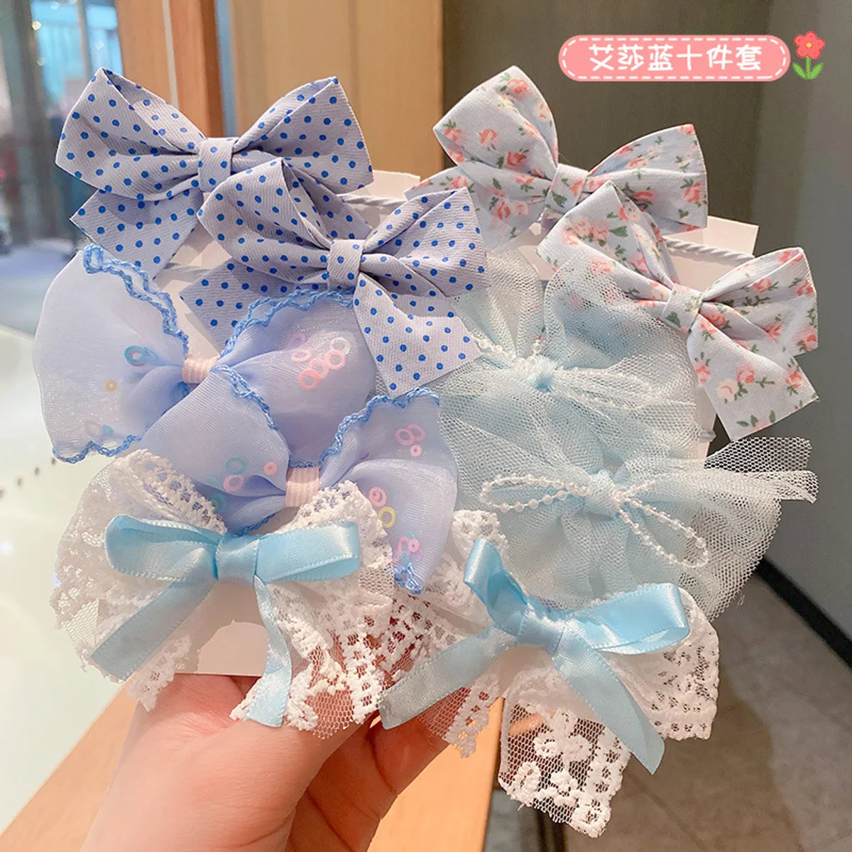 Girl'S Cute Fruit Flower Bow Knot Cloth Hair Clip