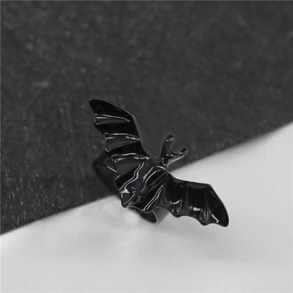 Cute Funny Bat Alloy Plating Halloween Unisex Open Rings