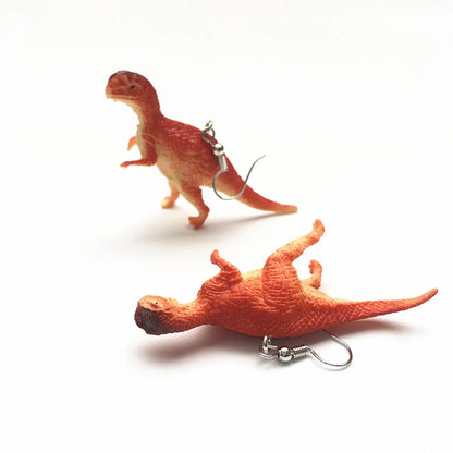 Cartoon Style Dinosaur Resin Three-Dimensional Children Unisex Drop Earrings 1 Pair