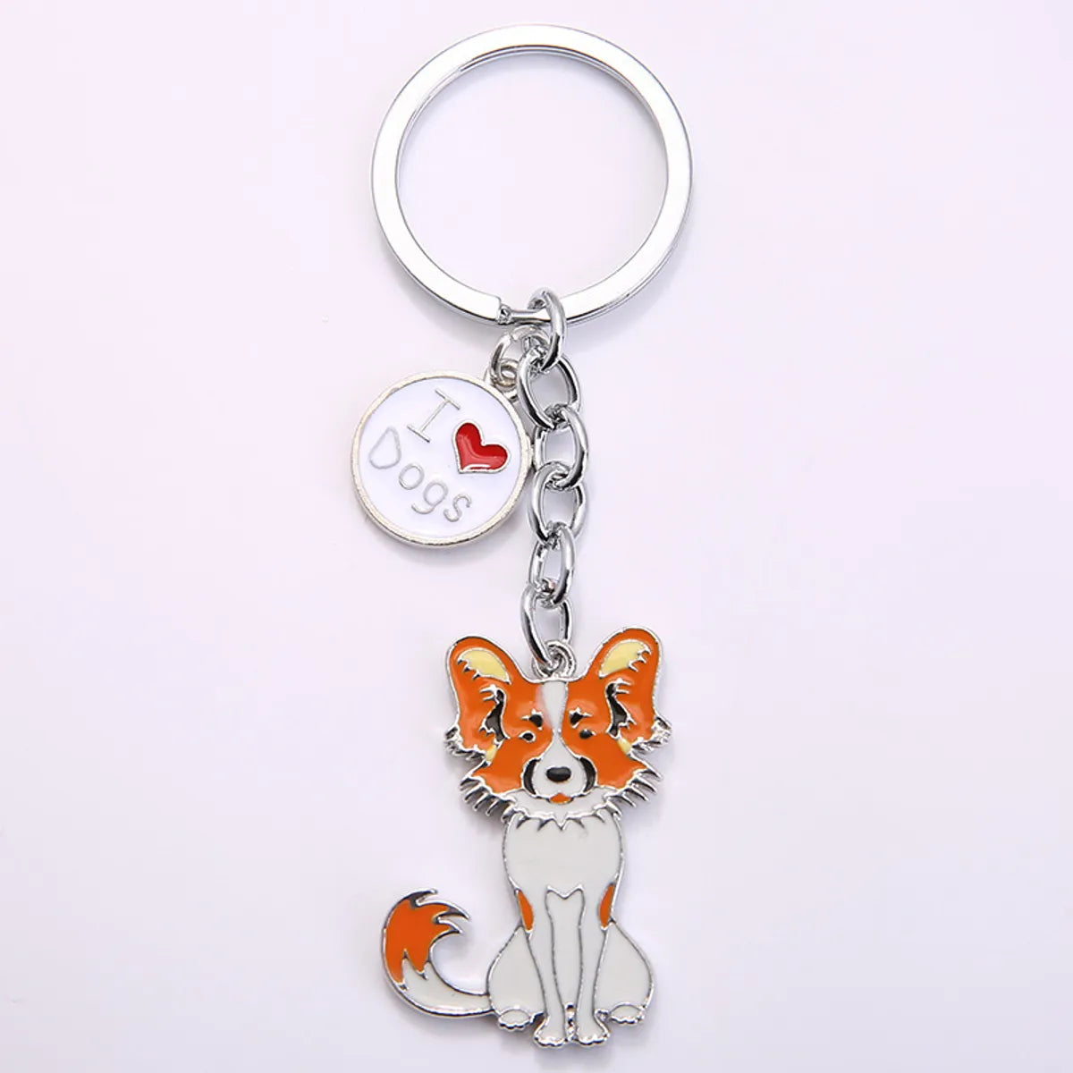 Cute Funny Dog Metal Unisex Keychain