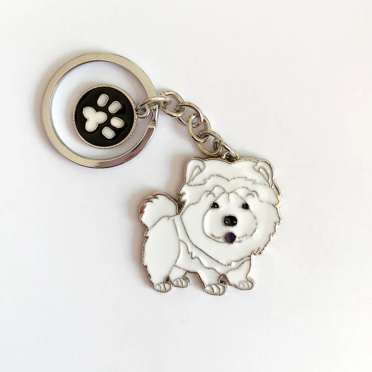 Cute Funny Dog Metal Unisex Keychain