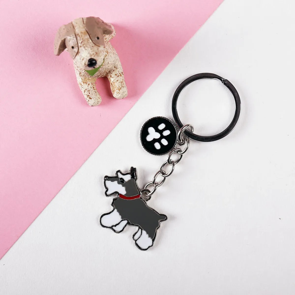 Cute Funny Dog Metal Unisex Keychain