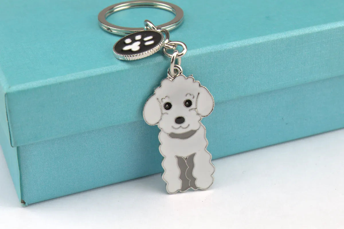 Cute Funny Dog Metal Unisex Keychain