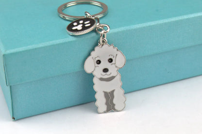 Cute Funny Dog Metal Unisex Keychain