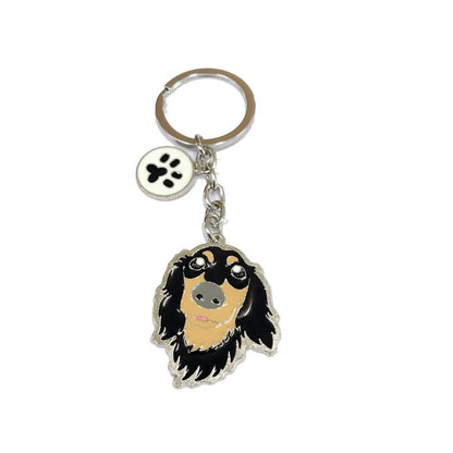 Cute Funny Dog Metal Unisex Keychain