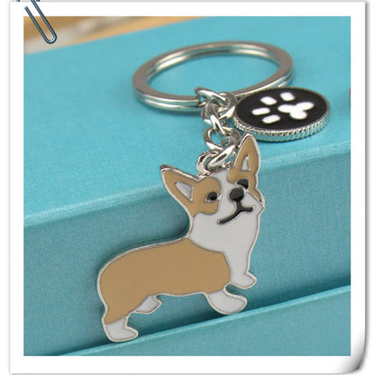 Cute Funny Dog Metal Unisex Keychain