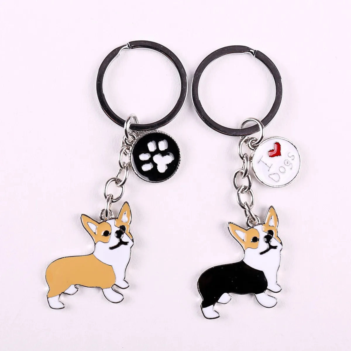 Cute Funny Dog Metal Unisex Keychain