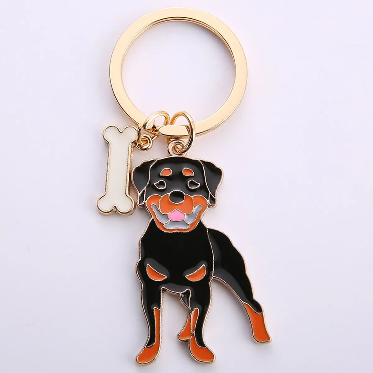 Cute Funny Dog Metal Unisex Keychain