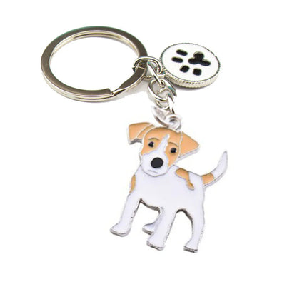 Cute Funny Dog Metal Unisex Keychain