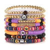 Cute Funny Halloween Pattern Soft Clay Wholesale Bracelets