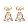 Cute Geometric Alloy Plating Rhinestones Women'S Earrings 1 Pair