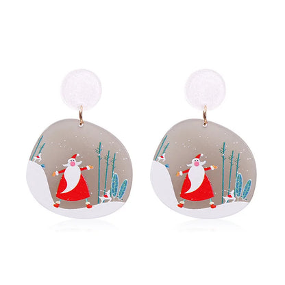 Cute Geometric Arylic Women'S Earrings 1 Pair