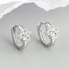 Cute Geometric Cat Claw Footprint Earrings For Women In 925 Sterling Silver With Zircon Inlay Electroplated Ear Buckle Design