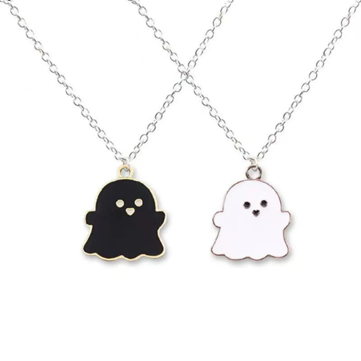 Cute Ghost Alloy Halloween Unisex Pendant Necklace