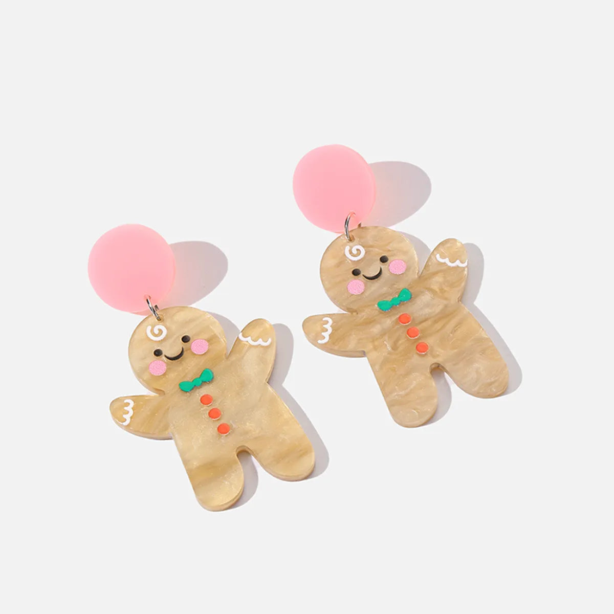 Cute Gingerbread Arylic Irregular Women's Drop Earrings 1 Pair